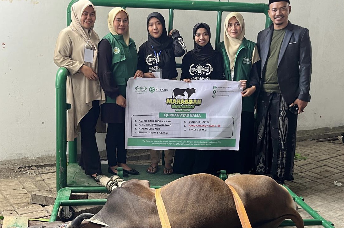 Mahabbah Berqurban, Lazisnu Makassar Qurban 24 Ekor Sapi, 1 Kambing